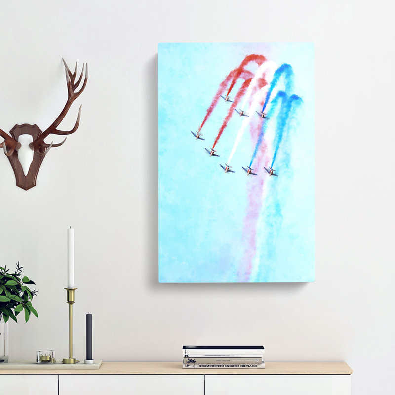 Planes In Formation - Wrapped Canvas, 50cm H x 35cm W x 3cm D