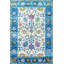 Tapis décoratif rétro à motif bleu à motif traditionnel-684761165