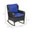 Chaise berçante en osier pour l'extérieur Outsunny