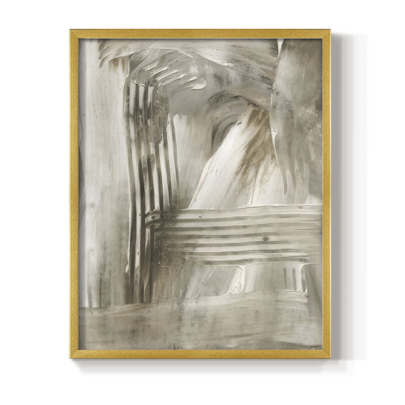 Earth Markings II, reproduction encadrée - bois massif, H 15 po x l 12 po, Cadre doré