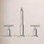Kohler Purist® Widespread Bathroom Faucet with Pop-Up Drain Assembly, 3-Hole High Arc Cross Handle Bathroom Sink Faucet, 1.2 gpm-32738684