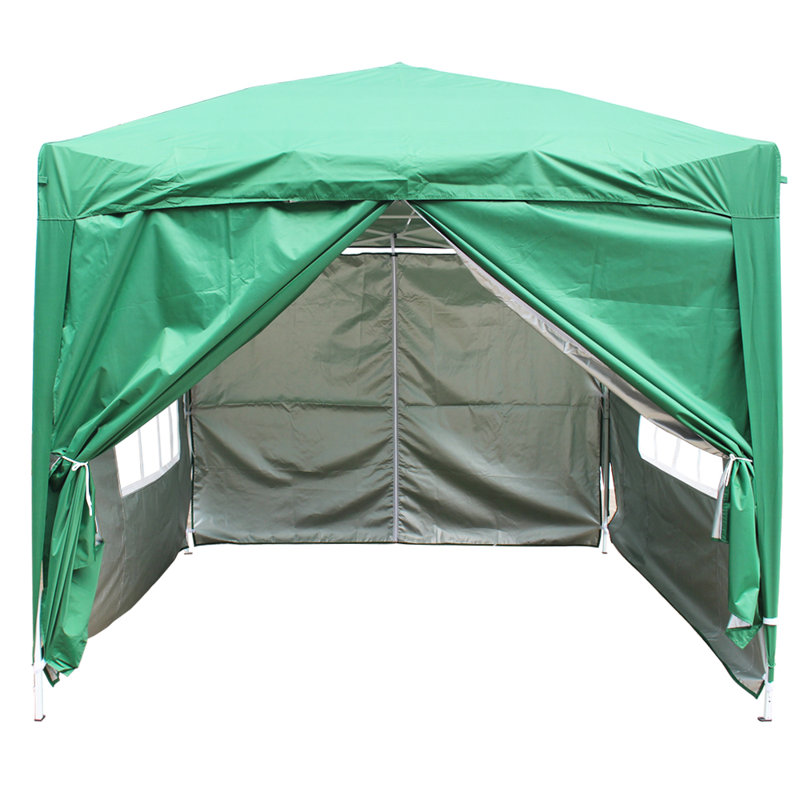 Iserman 2m x 2m Metal Pop-Up Gazebo, Green