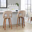 Tabouret de comptoir à hauteur fixe avec pivot-1785626205