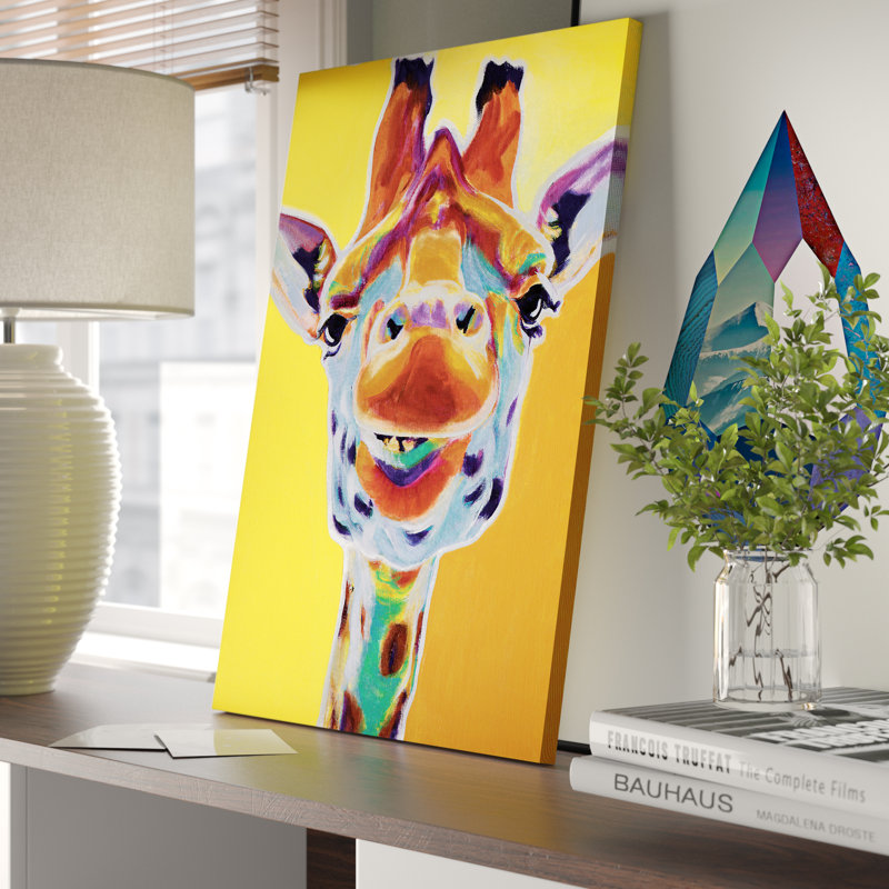 Giraffe III by DawgArt - 1 Piece Wall Art on Canvas, 66.04 cm H x 66.04 cm W x 1.91 cm D, No Frame