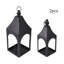2-Piece Metal Lantern Candle Holders Set