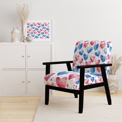 Fauteuil rembourré For Teenagers Love - Heart Path Blue