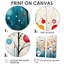 Grand sarcelle rétro Mid Century Retro Reflections - Mid-Century abstrait, grandes impressions sur toile-238297801-238297800-238297803