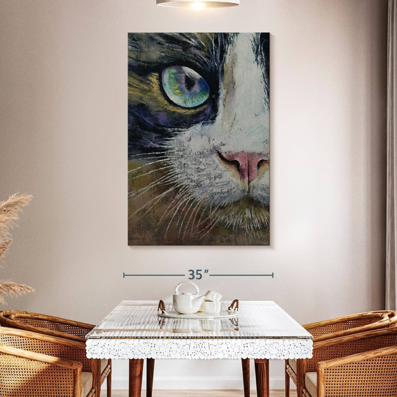 Brampt Snowshoe Cat, 51" H x 34" W