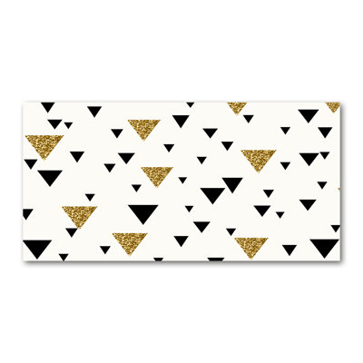 Triangles Background - Wrapped Canvas Print