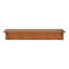 Shea Poplar Solid Wood Floating Shelf with Hooks-2126806222