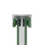 Pare-baignoire double coulissant avec verre trempé de 1/4 po (6 mm), fini, largeur réglable et poignée de corrosion pour écran de salle de bain en verre fini, 56 60 po x 58 po, cadre en aluminium, coffre-fort attrayant