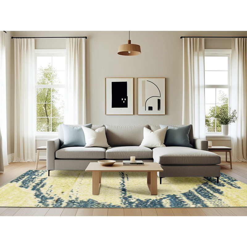 Tapis abstrait moderne 2576, Rectangle 6 pi x 9 pi