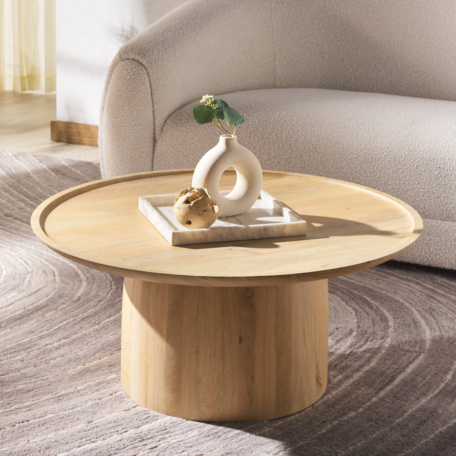 Ardo Solid Wood Coffee Table, Natural