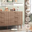 Solid Wood Chest of Drawers with Slatted Drawer Fronts-731779892-731779895