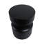 Métal, tabouret en forme de pion H 18 po, noir, rond