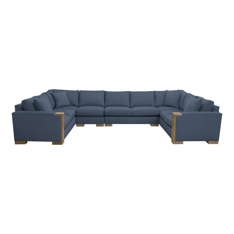Canapé modulaire 4 pièces Michael Weiss Abingdon, Bleu Navada, Hampton