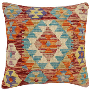 100% Wool Throw Square Pillow Cover & Insert