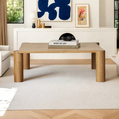 Table basse en bois massif Wabi-sabi