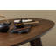 Roundly Dining Table/Desk Mango Wood Walnut 200X100-72160305
