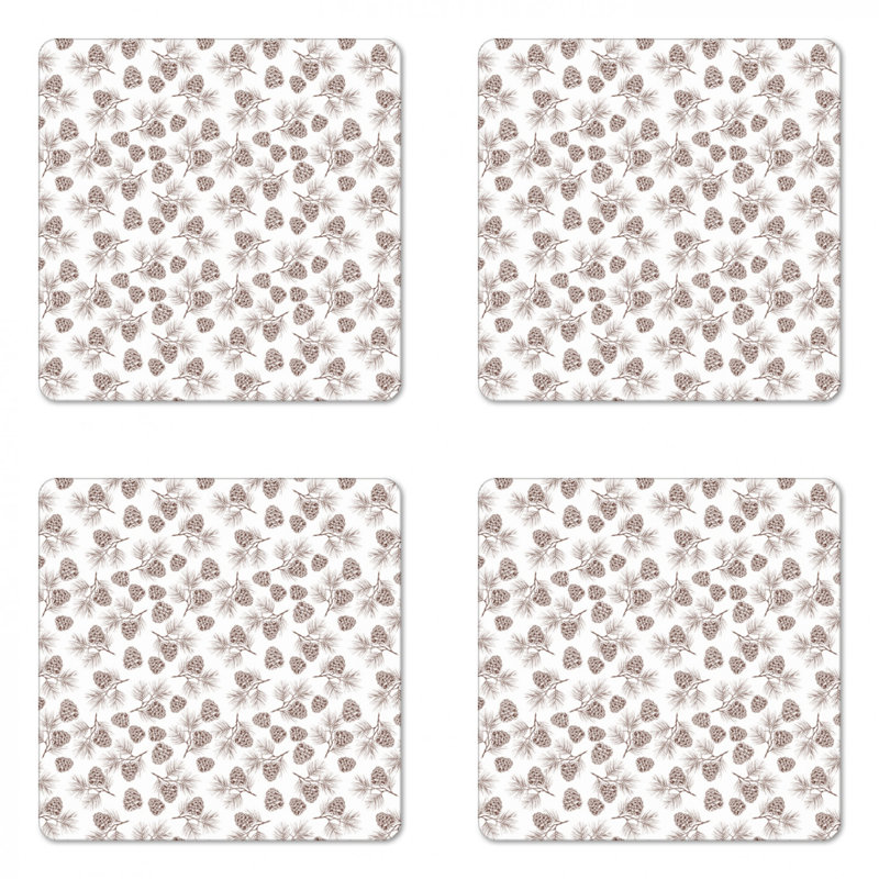 Square 4 Piece Coaster Set