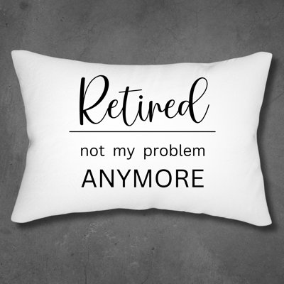 Personalized Retirement Pillow Funny Retirement Gift