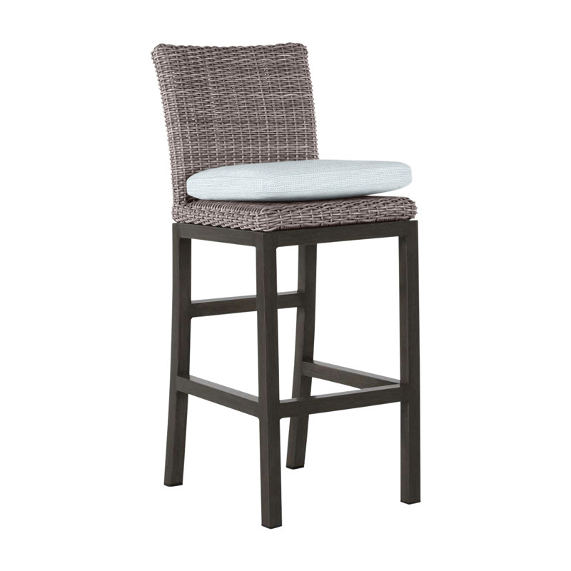 Tabouret de bar 30 po Rustic, Pas de soudure, Huître, Fossile de Vérone