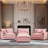 Boneless Modular Sectional Sofa, L Shaped Couch Set For Living Room, 3-Seater Comfy Cloud Couches With Movable Ottoman-359667849-344492226