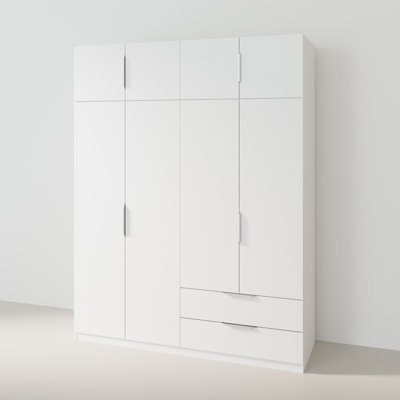 Nuzzi 8 Door Manufactured Wood Wardrobe