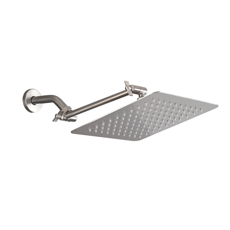 Pomme de douche à pluie réglable, Nickel brossé