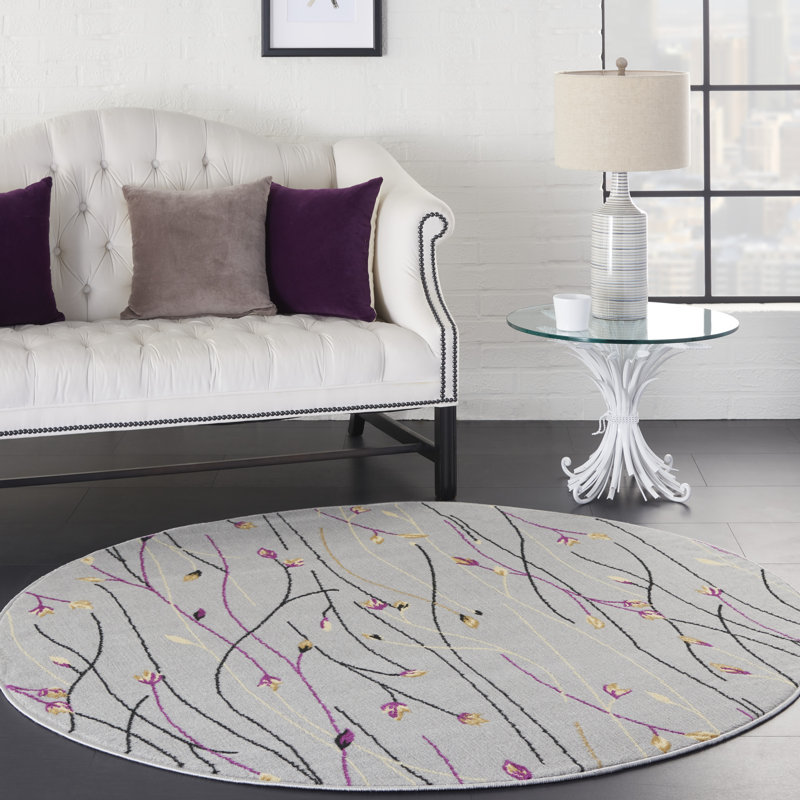 Yesima Indoor Rug, Round 5'3"