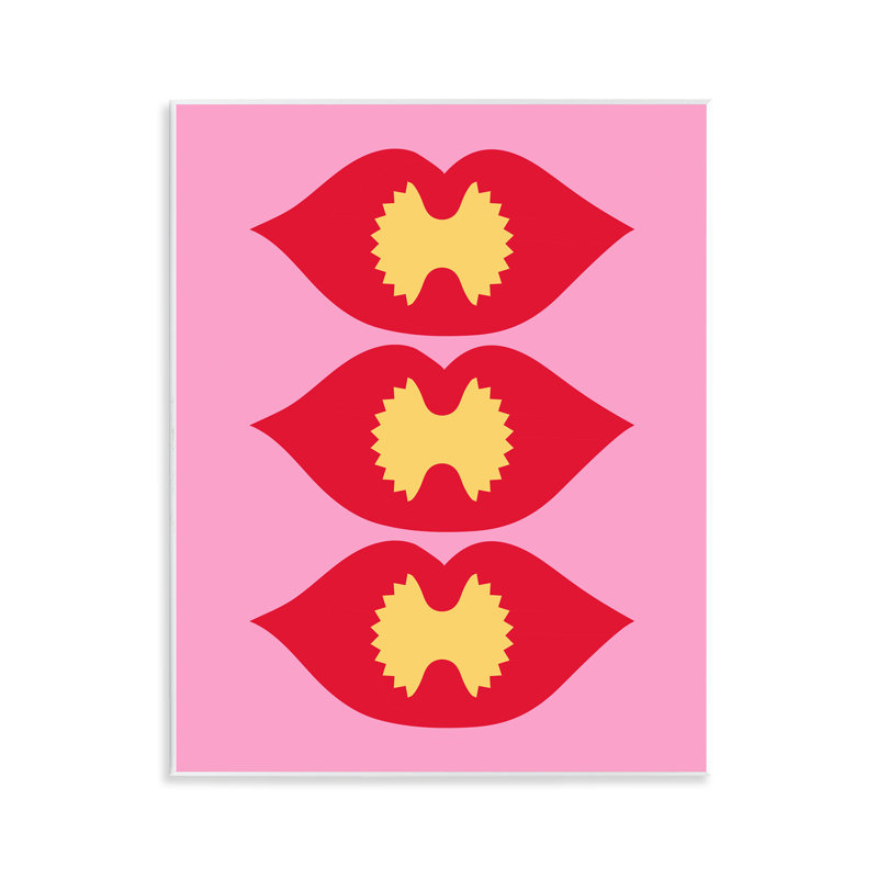  "Lips & Bowtie Pasta", art mural par Daphne Polselli