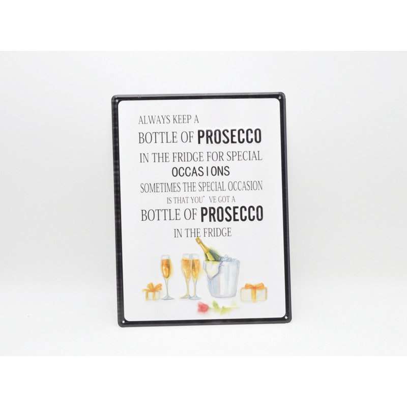 Décoration murale réfrigérateur prosecco