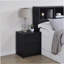 Black 2-Drawer Nightstand LED Lights And USB-949583802