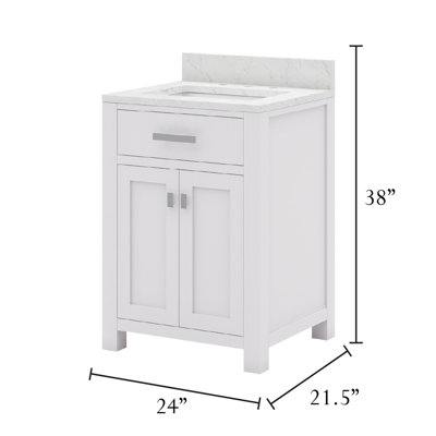Ensemble de meuble-lavabo simple 24 po Minnetrista