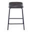 Tabouret de bar capitonné en cuir 24 po Reza-1969150510