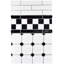 Neros 7.9" x 1.3" Glossy Ceramic Mudcap Tile Trim in Nero