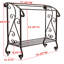 Porte-serviettes sur pied avec tablette de rangement