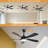 TurboBreeze 52'' - 5 Blade Modern Ceiling Fan with Dimmable Light Kit and Remote Control-122950095-122950096
