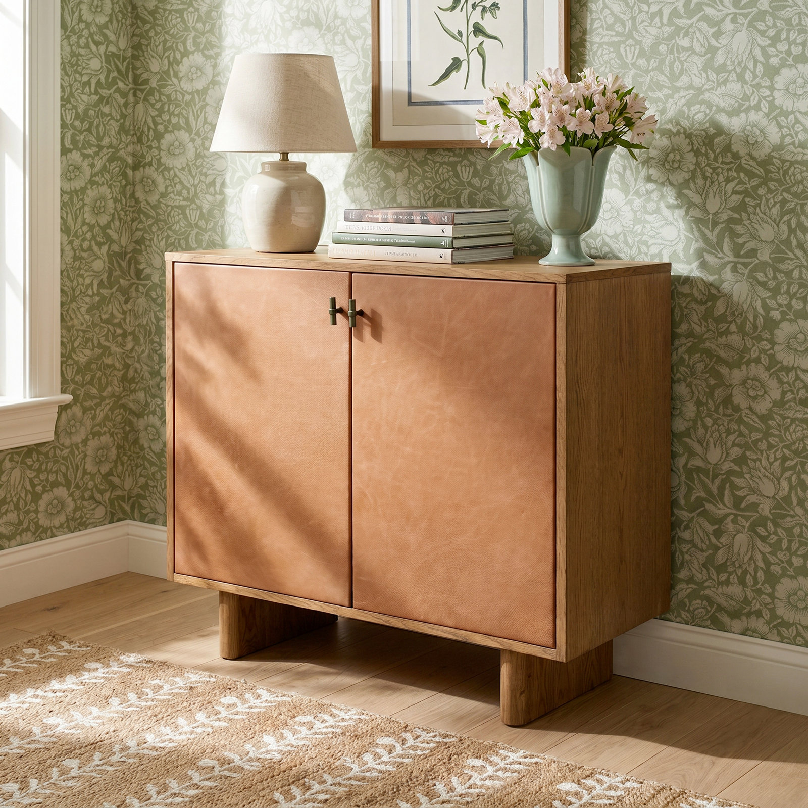 Kellie Oak Accent Cabinet