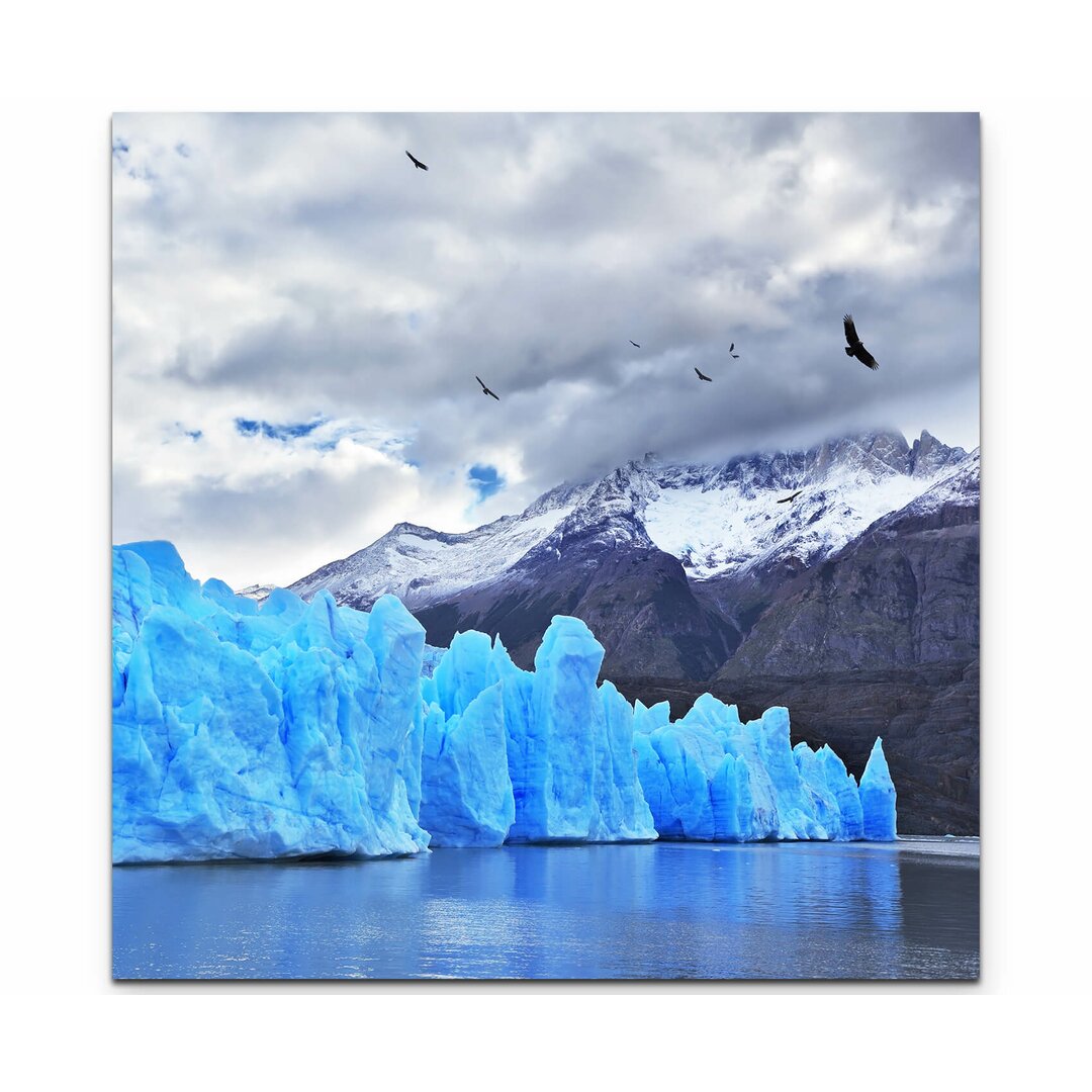 Leinwandbild Blauer Gletscher in Patagonien