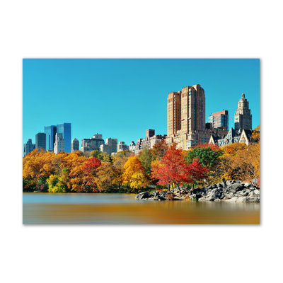 New York In The Fall - Wrapped Canvas Print