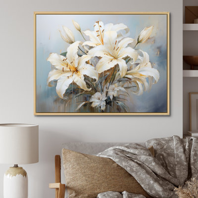 «Lilies Blossoms in Bloom», reproduction sur toile