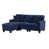 Polyester bleu foncé est en rupture de stock