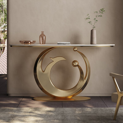 Console en métal de style italien.