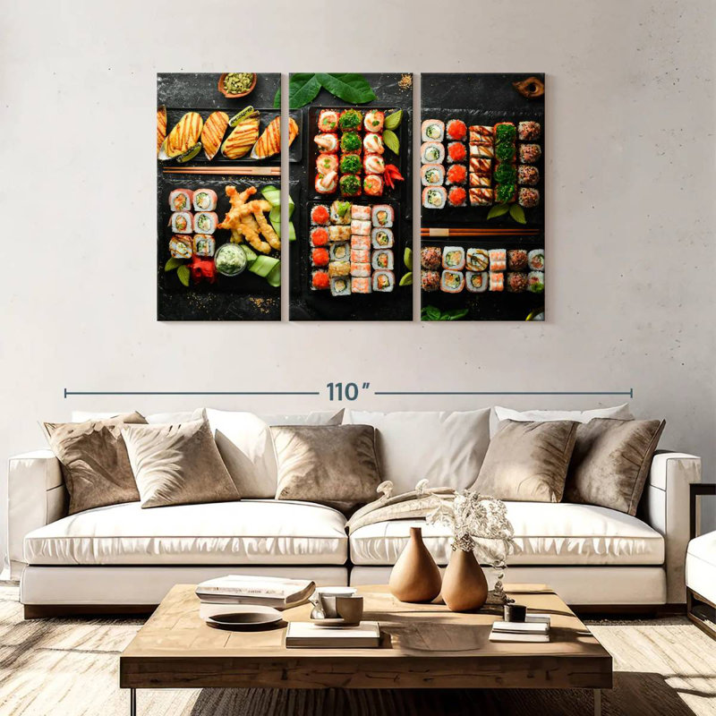 Yarlin Sushi Party, 48" H x 74" W