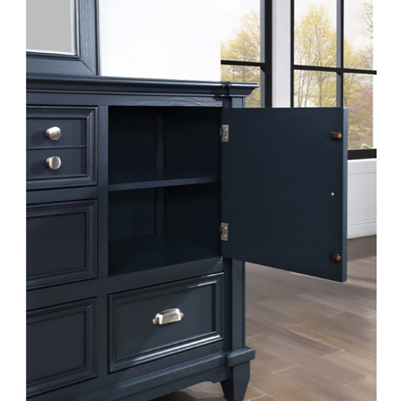 Commode 5 tiroirs avec miroir Lawren