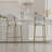 29'' Upholstered Bar Stools Velvet Counter Stool With Backrest & Footrest Set Of 2 Round Dining Chairs For Kitchen