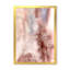 Pastel abstrait avec taches bleu rose et rouge foncé - Peinture sur toile encadrée-59850278-59850276