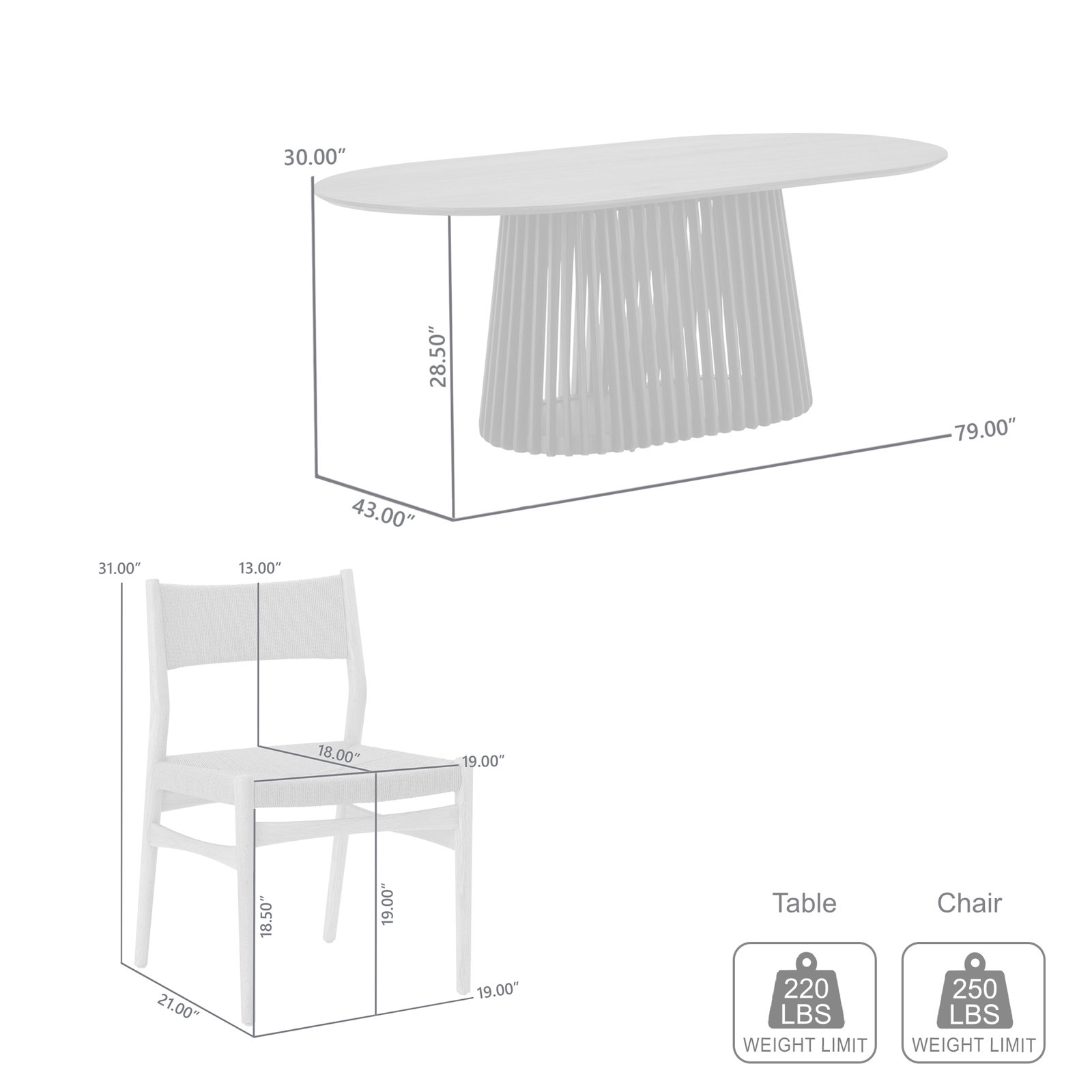 Brysa 5 - Piece Extendable Dining Set, Natural, Black, Natural