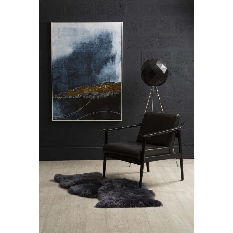 Cosima 160cm Silver Tripod Floor Lamp, Black